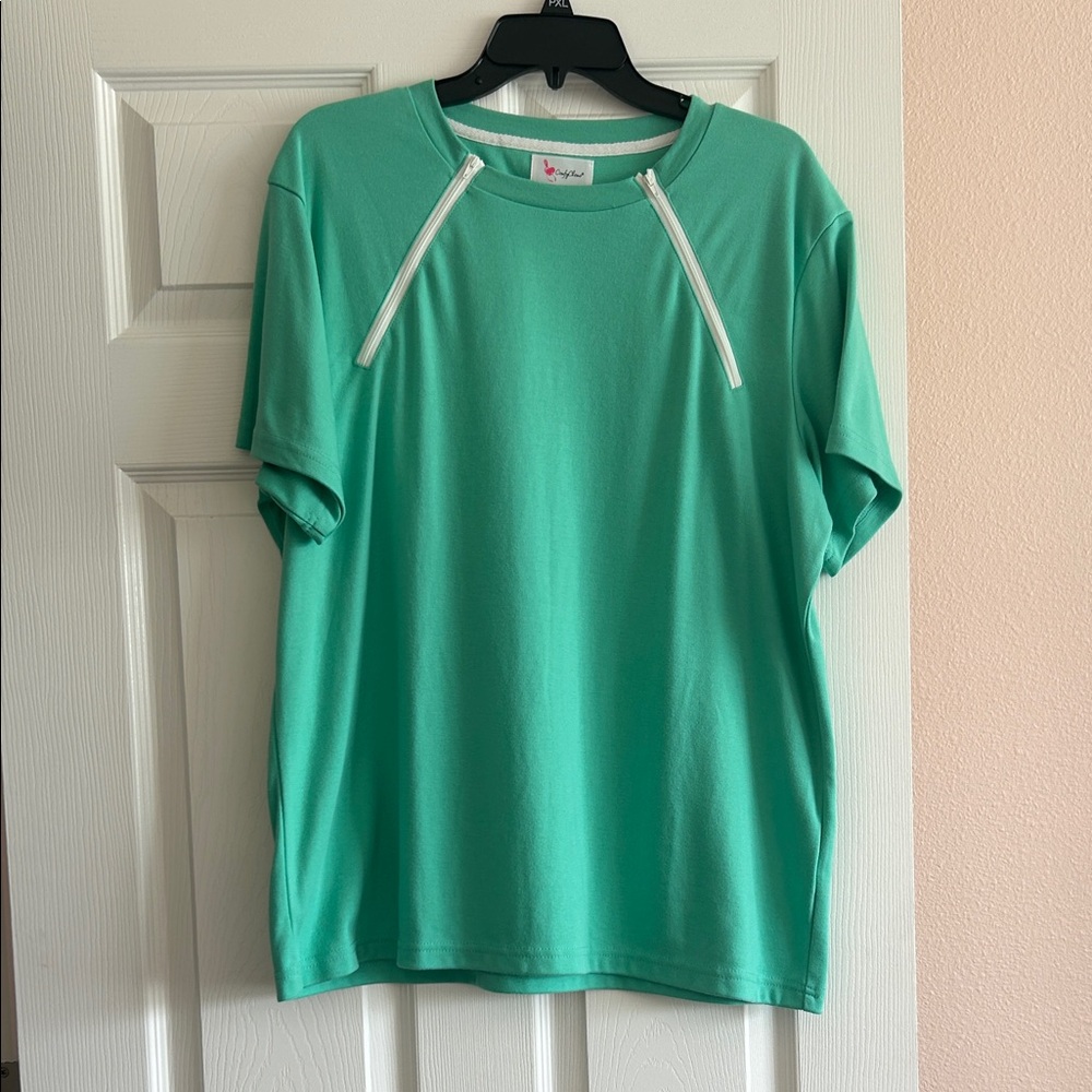 Women's Aqua Short Sleeve Tee
